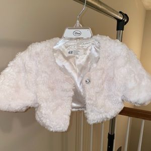 White Fur Cape for Girls
